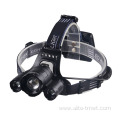 Powered Zoomable 4 Lighting Modes 3 LED Headlamp